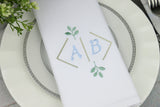 Set of 25 Napkins / Simple Frame