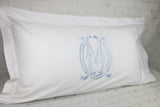 Set of 2 Pillow Shams / Large Monogram