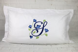 Set of 2 Pillow Shams / Large Monogram