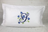 Set of 2 Pillow Shams / Large Monogram