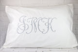 monogram pillow, personalized pillow, embroidery pillow