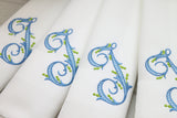 Set of 25 Napkins / Arabesque Monogram