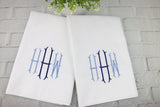 Set of 2 Pillowcases / Small Monogram