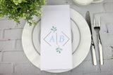 Set of 25 Napkins / Simple Frame