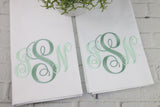 Set of 2 Pillowcases / Small Monogram