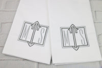 Set of 2 Pillowcases / Small Monogram