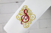 Set of 6 Monogrammed Napkins / Font 23