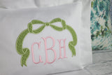 Applique Monogram Pillow Sham