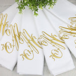 Monogrammed napkins, wedding napkins, personalized napkins