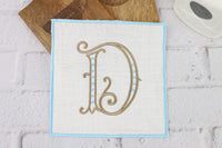 Set of 6 Cocktail Napkins / Monogrammed Napkins