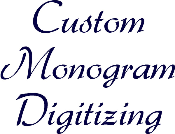 Custom Monogram / Logo Digitizing